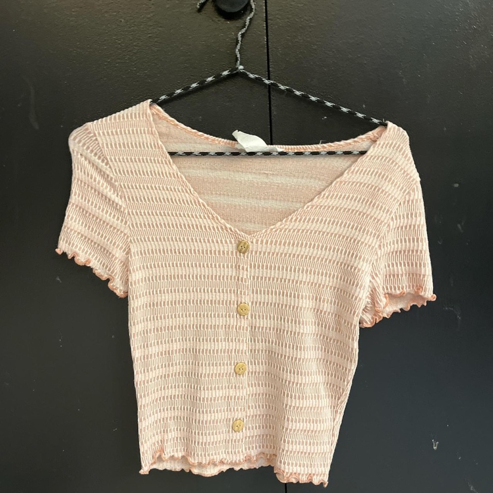 Women's Pink and Orange T-shirt